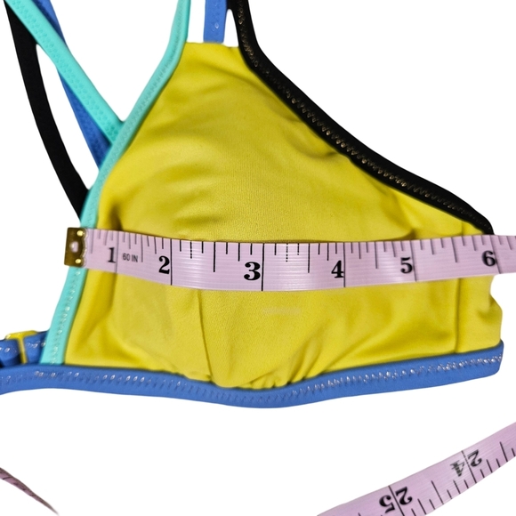 Victoria's Secret Strappy Triangle Bikini Top, Neon Green, XS - Picture 14 of 14